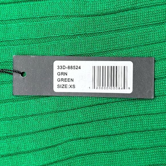 NWT | Bobi Black Los Angeles | Slanted Ribbed Tank Top | Green | XS - Picture 6 of 9